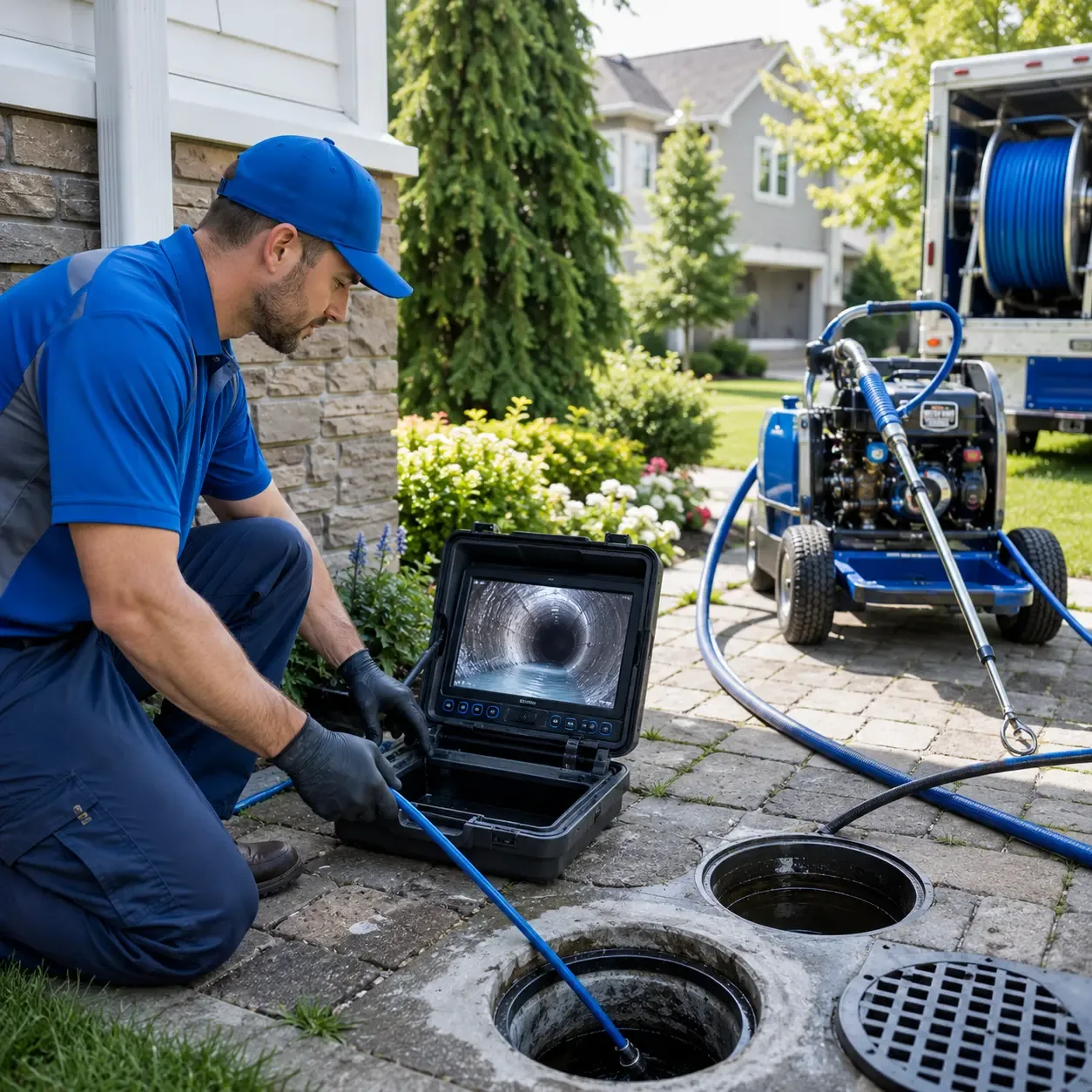 Outdoor drain cleaning professionals serving Piasa, IL